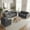 Dark Gray, variant on Puremind 3 Piece Living Room Sofa Set, Sectional Couch Sets, 3-Seat Sofa with Loveseat and Armchair Furniture Sets, Sofas Couches for Living Room/Apartment, Light Gray