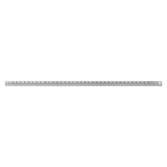 Westcott Aluminum Yard/Meter Stick, 39-Inch/100cm, Silver, Model: YMS-1 CA1