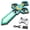 Green, variant on Sword-Shaped RC Airplane with LED Lights, 2.4GHz 4-Motor Remote Control Quadcopter, 3 Speed Modes, 360° Flip Foam Drone for Teens and Adults, Green