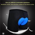 thumbnail image 4 of Sonducket Ropa interior de cojín de silicona gruesa para hombre, pantalones cortos de ciclismo de verano, ropa de montar transpirable con Ciclismo Azul S, 4 of 6