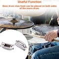 thumbnail image 4 of Greeniant Snare Drum Ganchos Abrazadera Resistencia al desgaste Orejetas de metal Resistencia a la deformación Conector resistente Home Shop Accesorios para instrumentos musicales, 4 of 6