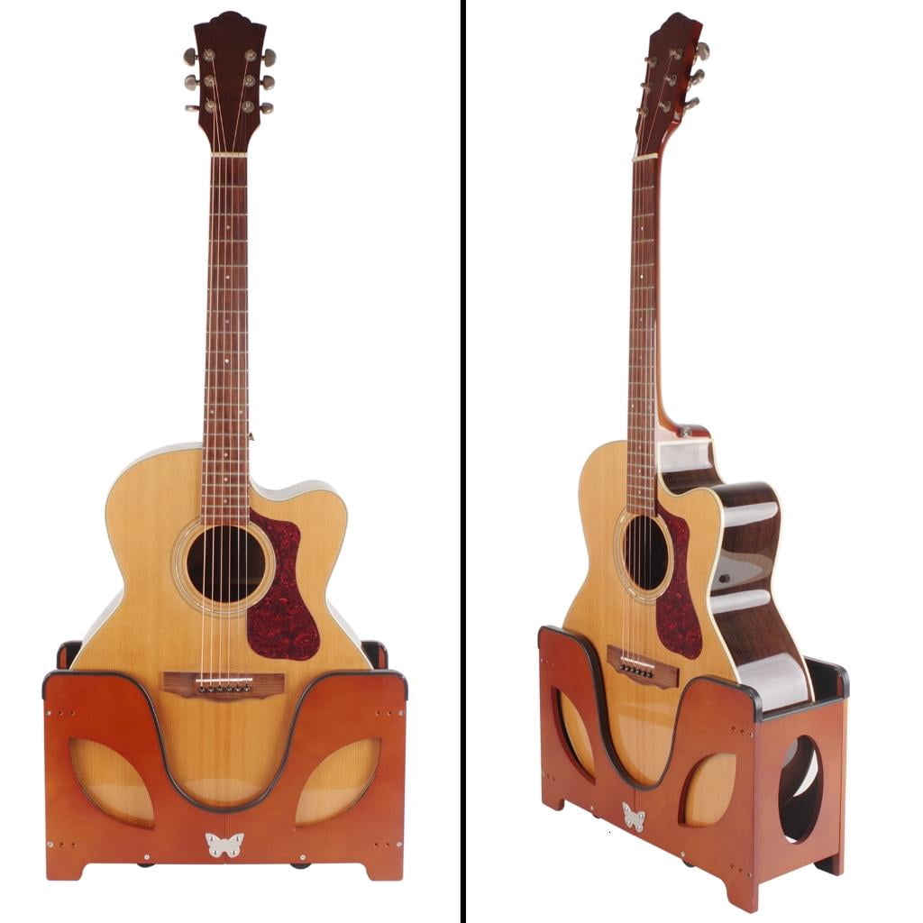 Yihuala Adjustable Barrels Shape Guitar Stand Ukulele Shelf Violins Ukuleles String Instrument Holder Base with Smooth Surfaces