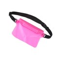 thumbnail image 3 of Inteprter Riñonera impermeable de PVC, riñonera subacuática, portátil, para deportes, natación, deportes, natación, bolsa para teléfono Teléfono y Comunicación Rosado, 3 of 6