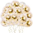 thumbnail image 1 of Gold Confetti Balloon, 50 Pcs 12 Inch Latex Party Balloons, 1 of 5