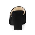 thumbnail image 2 of BLISSFUL STEP Women's Slide Heels Mules Slip on Block Heel Sandals Black 9.5, 2 of 6