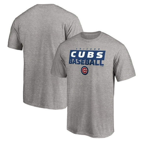 Men's Heather Gray Chicago Cubs Gain Ground T-Shirt