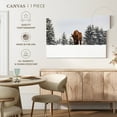 thumbnail image 5 of Elephant Stock Bison At Winter Fields Wall Art - Horizontal Canvas Wall Art - Living Room Wall Decor - Animal Canvas - Gray And Brown Decor - 12" x 8", 5 of 8