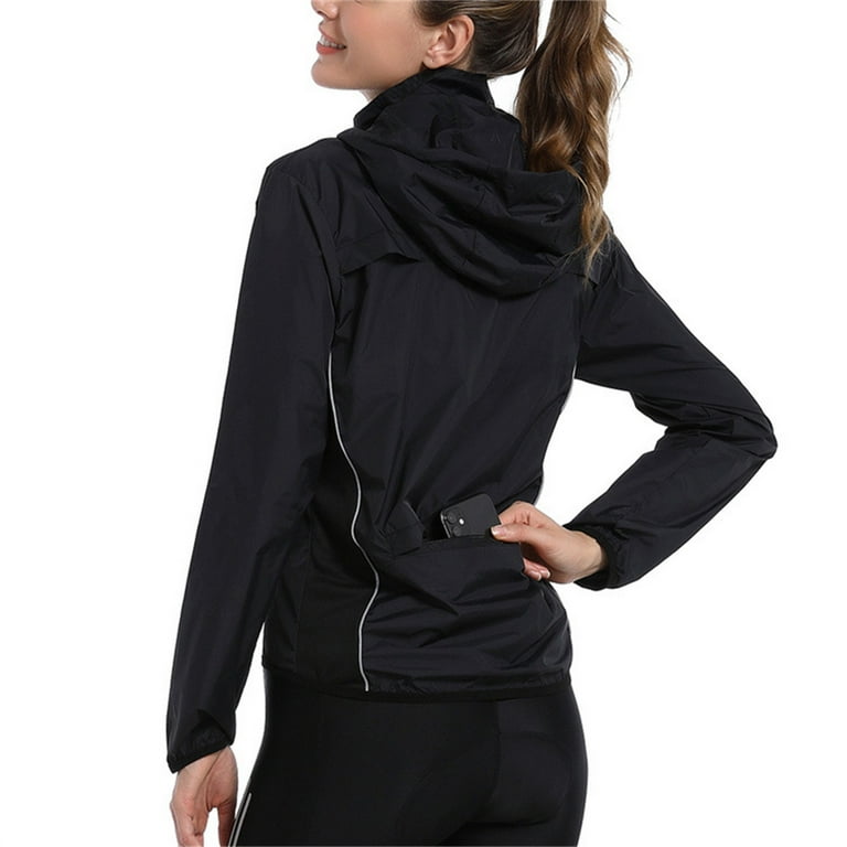 Women s Packable Cycling Jacket Water Resistance Running Hooded Windbreaker Twin Six Cycling Bike Shirt 4ucycling Shirts for Men Biking Stuff