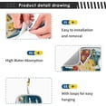 thumbnail image 4 of Coolnut Christmas Suburban House Sink Splash Guard for Faucet 2 Packs Faucet Absorbent Mats, Winter Snow Faucet Handle Drip Catcher Quickly Drying Mat for Kitchen Counter Bathroom, 14.9"x5.5", 4 of 7