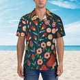 thumbnail image 4 of Disketp Hawaiian Shirts For Men,Berries And Flowers Print Mens Casual Short Sleeve Button Down Shirts Beach Shirt, 4 of 8
