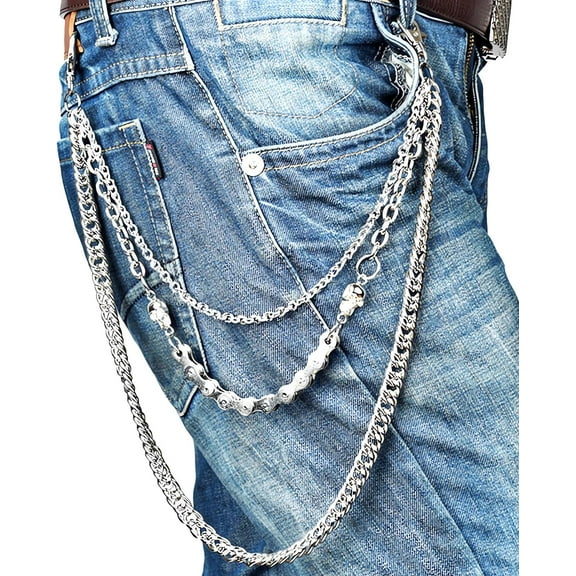 Heavy Pants Chains Trouser Keychain Jeans Punk Wallet Chain Hip Hop Goth Chain Key Chain for Men Women