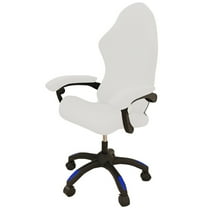 XmhyTop-A Ergonomic Office Computer Game Chair Slipcovers Stretchy Polyester Covers for Reclining Racing Gaming Gaming Chair (No Chair)(White)