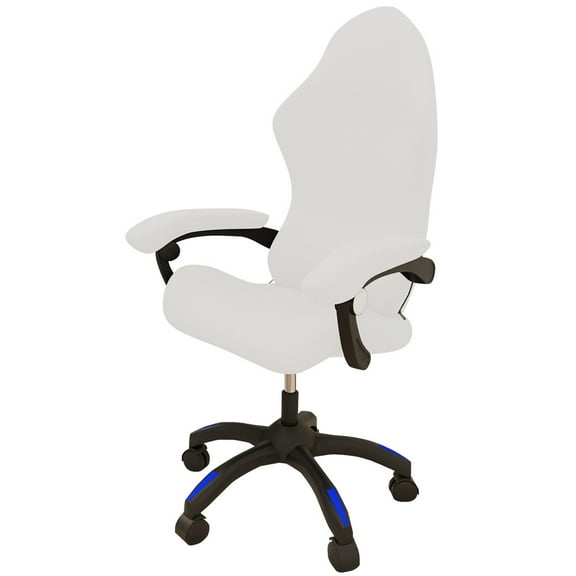 XmhyTop-A Ergonomic Office Computer Game Chair Slipcovers Stretchy Polyester Covers for Reclining Racing Gaming Gaming Chair (No Chair)(White)