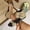 Khaki, variant on Women's Vintage Roman Ankle Sandals, Peep Toe Belt Buckle Design, Closed Heel Short Booties Trendy Outdoor Summer Footwear Black 36