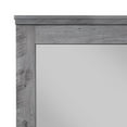 thumbnail image 2 of Traditional Wooden Wall Mirror with Rustic Style, Gray, 2 of 5