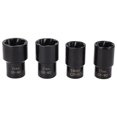 thumbnail image 3 of Juego de 5 llaves de vaso giratorias para extraer pernos y tuercas de rueda de bloqueo, 17 mm, 19 mm, 21 mm y 22 mm, 3 of 14
