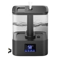 thumbnail image 1 of Ultrasonic Tabletop Humidifier Black Clear Digital Display Mist Control, 1 of 1