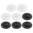 thumbnail image 1 of Unique Bargains 8Pack Adhesive Mini Caster Wheels, Swivel Universal Caster 360 Rotation Sticky Pulleys (White,Black), 1 of 7