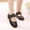 Black, variant on TUOBARR Sandals for Toddler Girls,Toddler Shoes Baby Girls Cute Fashion Flower Non-slip Small Leather Princess Shoes Black 18-24 Months