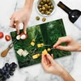 thumbnail image 5 of Forest Cutting Board, Rain Woodland Scenery River in the North Forest in the Early Morning Humid Fog Print, Decorative Tempered Glass Cutting and Serving Board, in 3 Sizes, by Ambesonne, 5 of 5