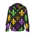 thumbnail image 3 of Sigee Mardi Gras1 Print UPF50+ Men's Sun Protection Hoodie Shirt SPF UV Shirt Long Sleeve Fishing Outdoor Lightweight, S-3XL, 3 of 9