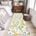 thumbnail image 5 of Lemon Eucalyptus Area&nbsp;Rug 2x6ft Wildflowers Farm Country Fruit Leaf Plant Non-Slip&nbsp;Washable Square&nbsp;Rugs Soft Felt Indoor Floor Mat for Bedroom Kitchen Living Room Bathroom, 5 of 9