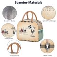thumbnail image 4 of Lunch Bag Lunch Box for Women Reusable Insulated Lunch Cooler Bags,Large Capacity for Work Travel Picnic,Water-Resistant Farmhouse and Chickens Lunch Tote Bag Gifts for Woman Mom Beige, 4 of 6