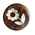 thumbnail image 2 of Perilla Home Set of 6 Daisy Flower MOP Wooden Cabinet Knobs Decorative Antique Knobs for Home Kitchen Cabinet Hardware Cupboard Door Dresser Wardrobe and Drawer Pull Handle, 2 of 7
