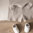 thumbnail image 4 of NOLDARES Toddler Baby Summer Outfits Crew Neck T-shirt+Striped Shorts with Pockets Boy Casual Clothing Set 1-6 Years Blazer,12-18 M, 4 of 9