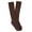 Brown, variant on Graduated Compression Diabetic Calf Sock, Navy Blue, Large
