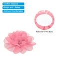 thumbnail image 4 of Uxcell 3.9" Chiffon Flowers Mesh Fabric Flowers Sewing Fabric Appliques Salmon 10 Pcs, 4 of 6