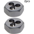 thumbnail image 4 of HUGFEGWE Hex Rethreading Die, UNC 5-40 Carbon Steel Thread Die, Hex Rethreading Die Machine Thread Die, Hexagon Taper Pipe, 2 Pcs CJB91-22832, 4 of 7