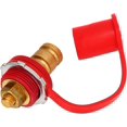 thumbnail image 1 of HUGFEGWE Battery Jump Post Battery Terminal Color Coded 250A 3/8in Battery Terminal Stud Connector with for Cars RVs Boats (Red (Positive)) UA824-16545, 1 of 9