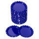 thumbnail image 1 of Tapas de botellas Uxcell para manualidades, tapas de botellas planas impresas en doble cara de color azul, 1 of 6