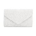 thumbnail image 3 of ibiyuan Crossbody Bags For Women Lace Overlay Minimalist Satin Evening Clutch Bag for Women, Elegant Handbag for Formal Party Wedding Occasions Gift For Women, 3 of 5