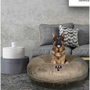 Bessie and Barnie Signature Mid Shag Ivory Tusk Luxury Extra Plush Faux Fur Bagel Pet/ Dog Bed