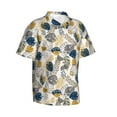 thumbnail image 2 of Balery Hawaiian Style Print Men's Hawaiian Shirts Short Sleeve Beach Shirt Relaxed Fit Vacation Button Down Shirts-X-Large, 2 of 9