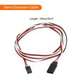 thumbnail image 2 of 5Pcs 3-Pin Servo Extension Cable Cord Connector Wire Male to Female 39.4inch 26AWG 30-Cores Servo Receiver Wire, 2 of 4