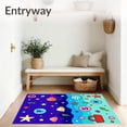 thumbnail image 3 of ODIKA 6x9 Machine Washable Non-Slip Area Rug, Deep Sea Letter Early Childhood Numeracy Foundation Ultra Soft Rug, None, 694493, 3 of 7