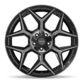 thumbnail image 2 of 4PLAY Wheels 4P06 22 Inch Rims Fit 5x127 & 5x139.7 22x10 Gloss Black Brushed with Tinted Clear (Set of 4), 2 of 5