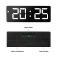 thumbnail image 5 of Digital Alarm Clock, Large LED Display Big Number Alarm Clock for Bedroom Bedside with USB Charger, Loud Dual Alarms, Battery Backup, Adjustable Brightness Dimmer Snooze 12/24H, 5 of 8