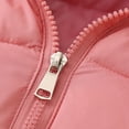 thumbnail image 5 of Otqutp Baby Warm Tops Kids Toddler Baby Girls Winter Warm Thick Solid Cotton Long Sleeve Padded Jacket Coat with Pocket 3-8 Years(Pink,5-6 Years), 5 of 9