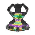 thumbnail image 4 of Lsque Multicolored Tropical Dog Harness, No-Pull Pet Harness with 2 Leash Clips, Adjustable Soft Padded Dog Vest with Easy Control Handle for Large Dogs-Large, 4 of 9