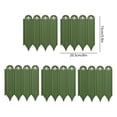 5 Pack Decorative Garden Fence Panels, Interlocking Plastic Landscape ...