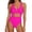 Hot Pink, variant on Ladies Bikini Bathing Suit Slimming Effect Backless UV Protection Perfect For Beach And Pool Use Premium Pink S