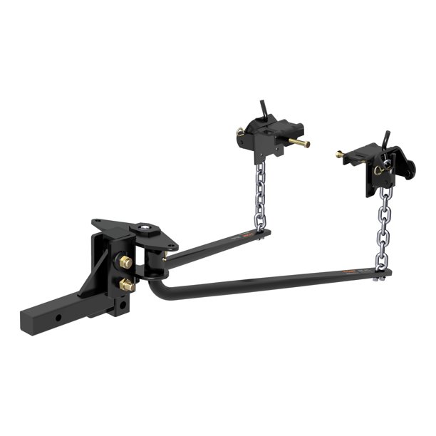 CURT 17050 Round Bar Weight Distribution Hitch with Integrated