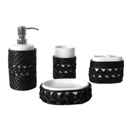 Elegant Home Fashions Neligh 4pc Bathroom Accessory Set