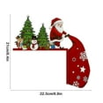 thumbnail image 4 of Wood Christmas Door Corner Board Decorations Santa Claus Door Frame Snowman Ornament for Wall Window DIY Home Party Indoor Outdoor Decor, 4 of 4