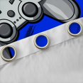thumbnail image 4 of Feelyou Modern Game Console Curtains Pack of 2 (42x84 Each), Blue Artwork Graffiti Curtains Blackout, Teens Kids Boys Girls Bedroom Curtains, Living Room Curtains Decor, 4 of 6