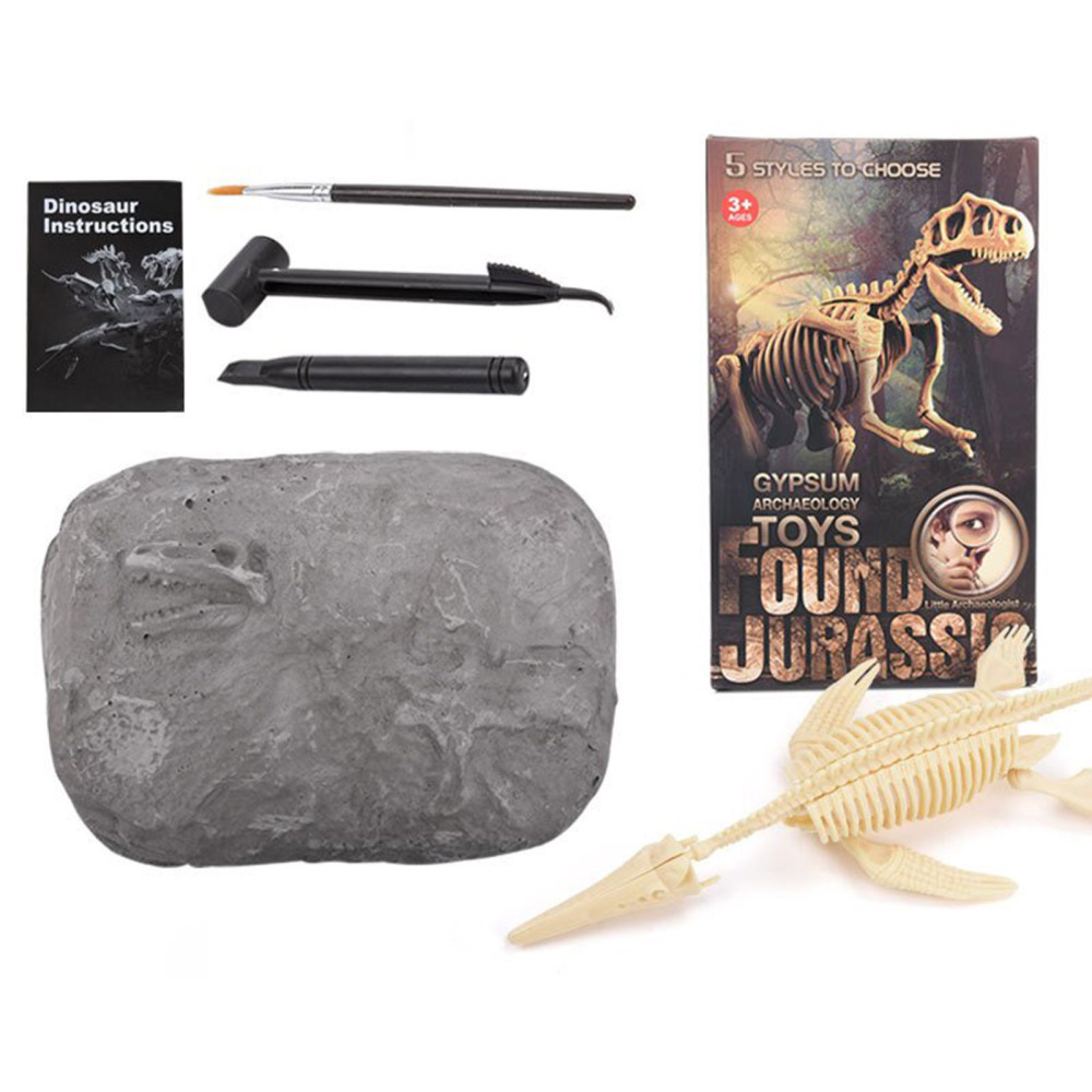 Kids Dinosaur Excavation Kits Dig Archaeological Toy Model DIY Dinosaur